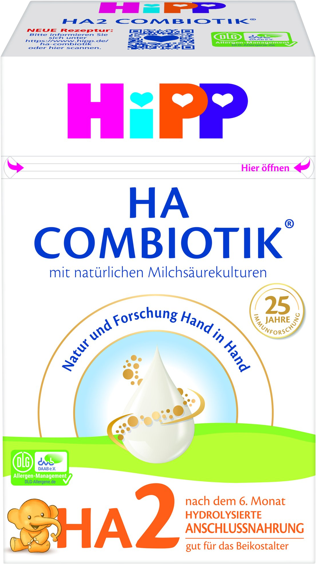 HiPP Pokračovací kojenecká výživa HA 2 Combiotik® 600 g