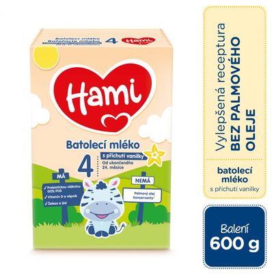 Hami 4 Vanilka batolecí mléko 600 g