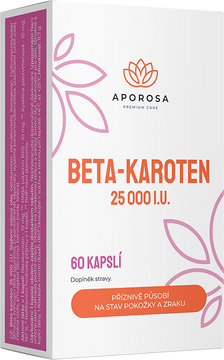 Aporosa Beta karoten 25 000 I.U. 60 kapslí