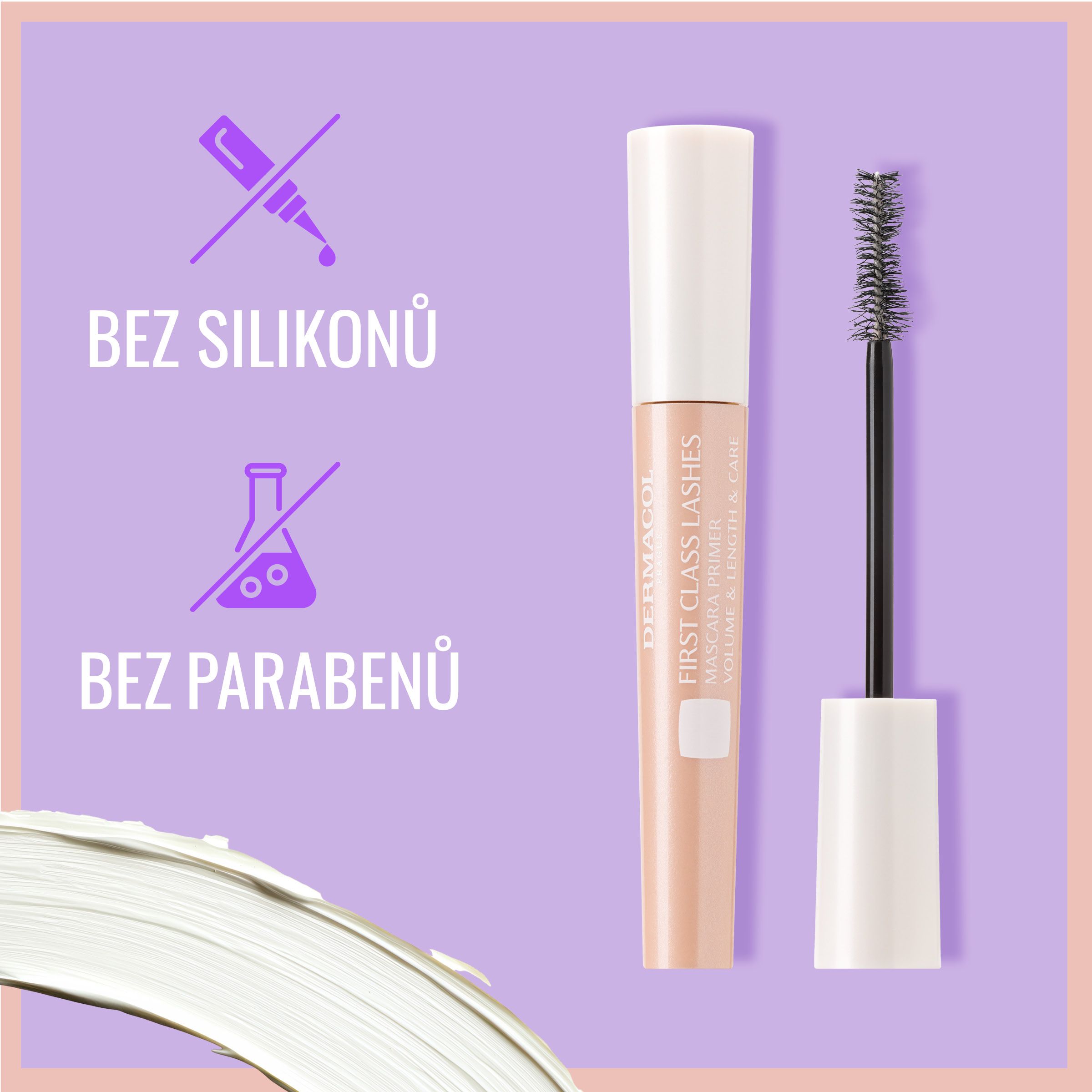 Dermacol First class lashes báze pod řasenku 7.5 ml