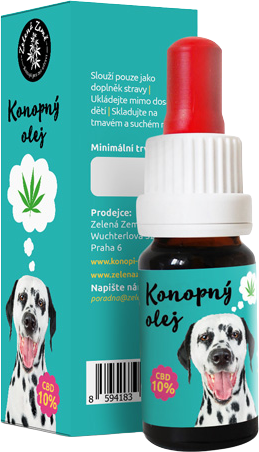 Zelená Země CBD olej pro zvířata 10% 10 ml