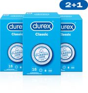 Durex Kondomy Classic pack (2+1) 54 ks