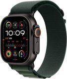 Apple Watch Ultra 2 (2024) 49mm Černý titan s tmavě zeleným alpským tahem M