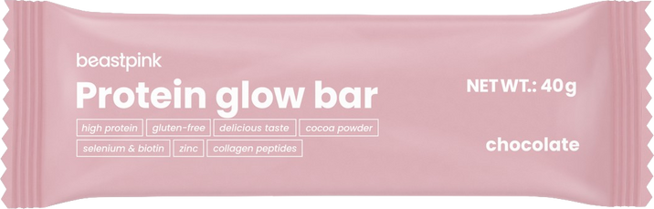 BeastPink Protein GlowBar - čokoláda 40 g