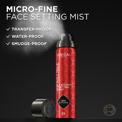 L'Oréal Paris Infaillible 3-s setting mist fixační sprej, 75 ml