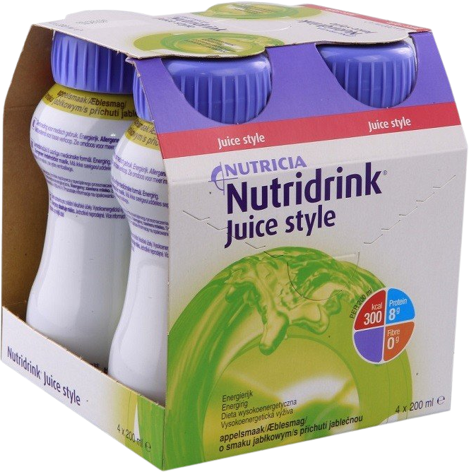 Nutridrink Juice Style s jablečnou příchutí 4 x 200 ml