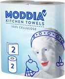 Moddia Kuchyňské utěrky 2vrstvé, 2 ks