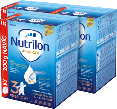 Nutrilon Advanced 3, Batolecí mléko 3 x 1000 g