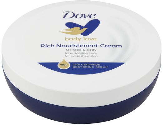 Dove Body Love Rich Nourishment, krém na obličej a tělo 150 ml