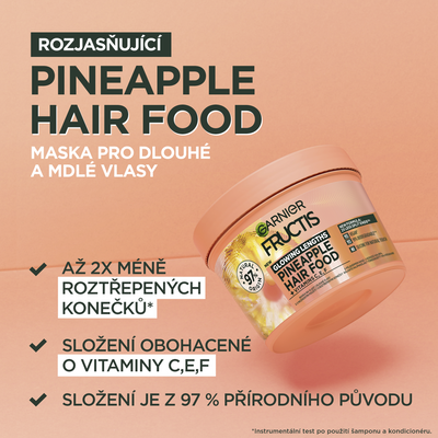 Garnier Fructis Hair Food ananas maska na vlasy, 400 ml