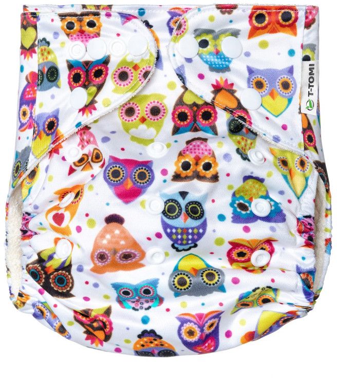 T-Tomi Plena kapsová, typ AIO - patentky, 4-15kg, Owl friends