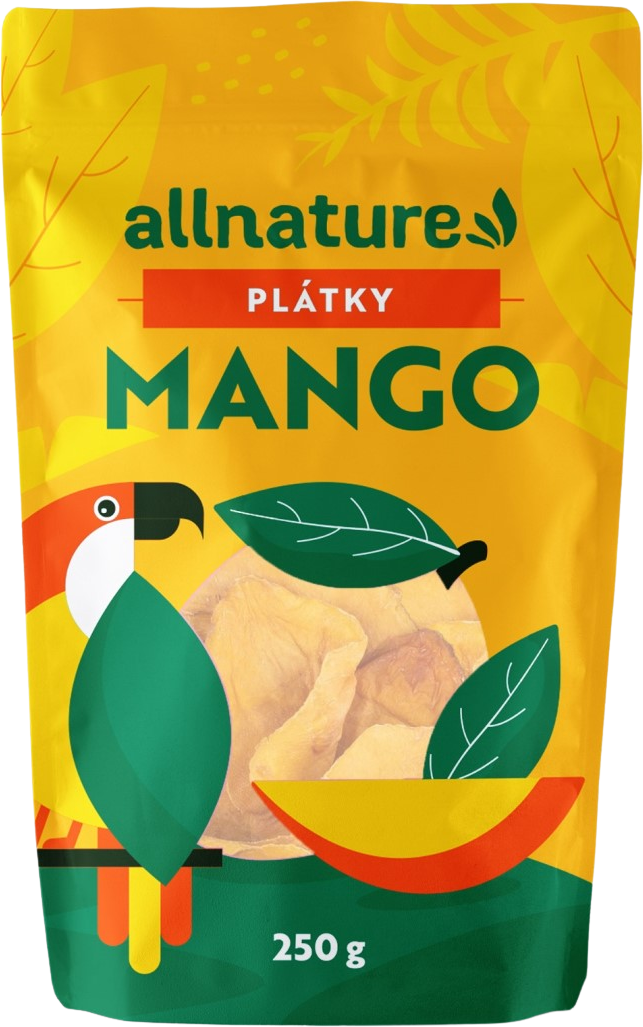 Allnature Sušené mango plátky 250 g