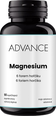 ADVANCE Magnesium 6 forem hořčíku 90 kapslí