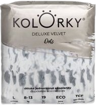Kolorky DELUXE VELVET Puntíky vel. L (8-13 kg) 19 ks