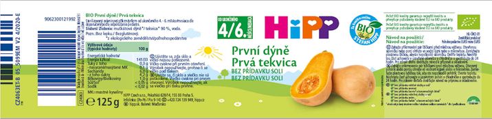 HiPP BIO První dýně 125 g