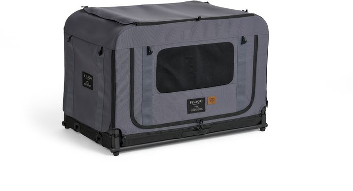 FIKAGO Skládací kennel přepravka Queen M Grey