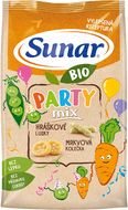 Sunar BIO Party mix, hráškové a mrkvové dětské křupky 45 g