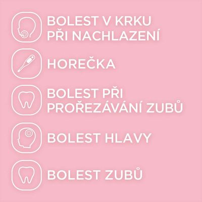 Panadol pro děti 24mg/ml Jahoda sirup ke snížení horečky u dětí 100 ml