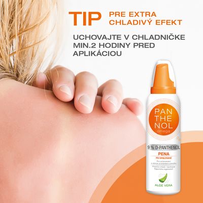 Omega PANTHENOL 9% ALOE VERA Chladivá pena 150 ml