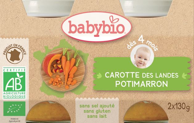 Babybio mrkev dýně 2 x 130 g