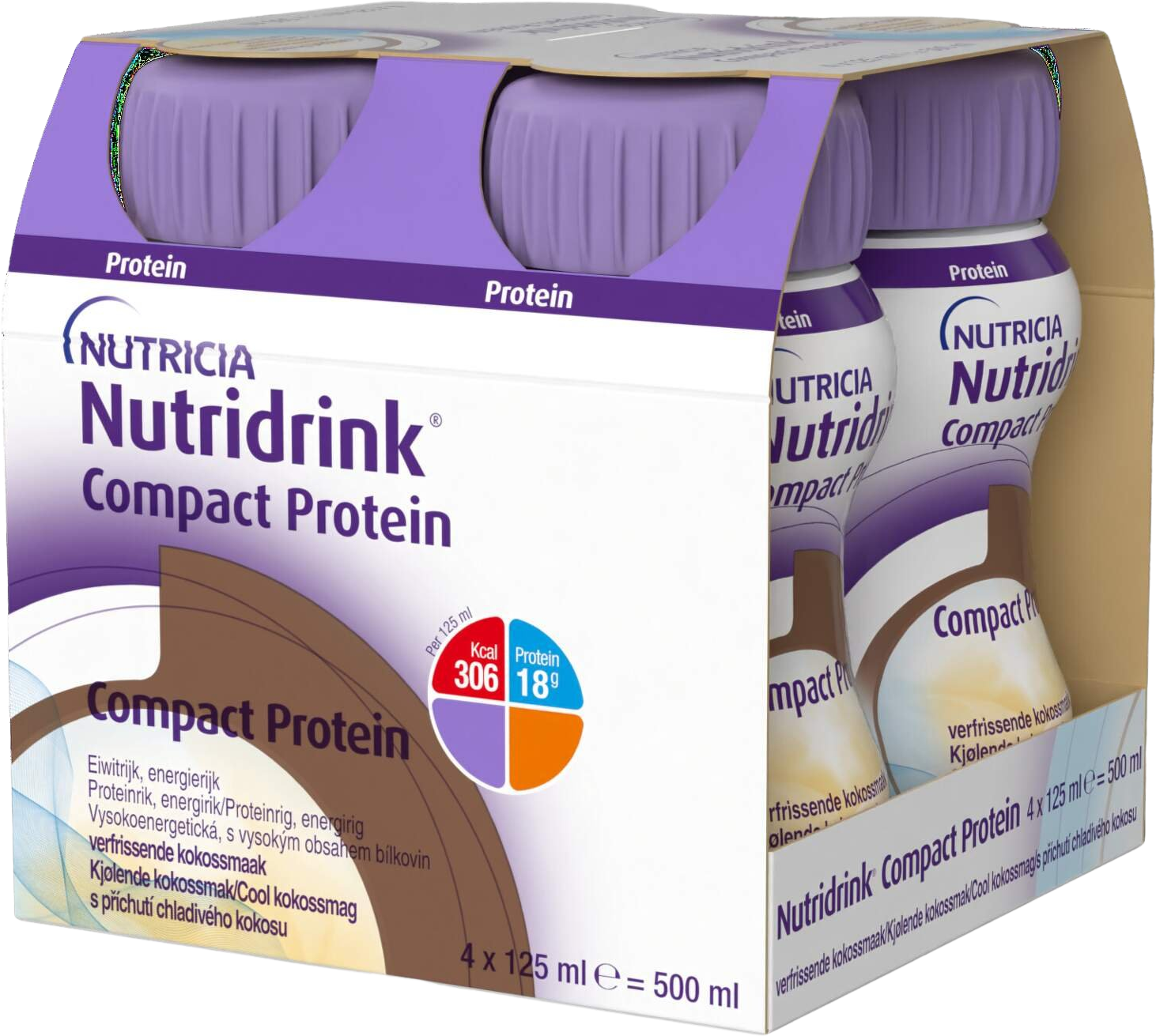 Nutridrink Compact Protein chlad.kokos 4 x 125 ml