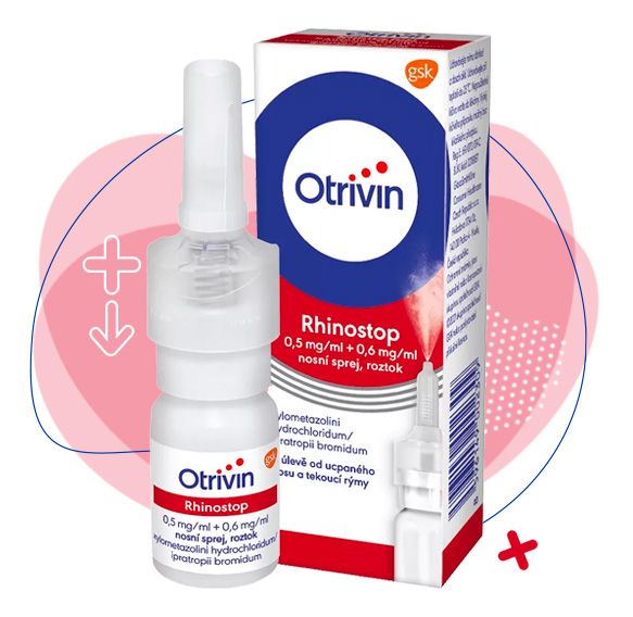 otrivin, kapky a sprej do nosu, rýma, nos