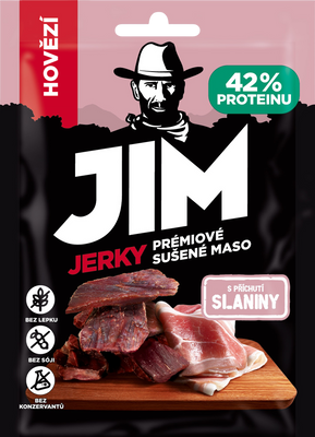 Jim Jerky hovězí slanina 23 g