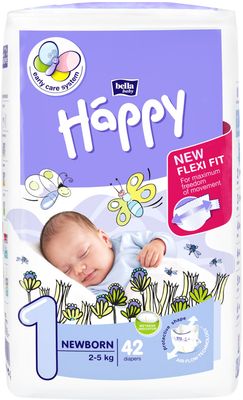 Bella Happy New Born 2-5kg 42 ks