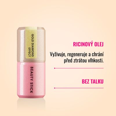 Dermacol Beauty Stick 02 Gold Diamond Effect 7 g