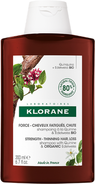 Klorane Šampon chinin a BIO protěž alpská 200 ml