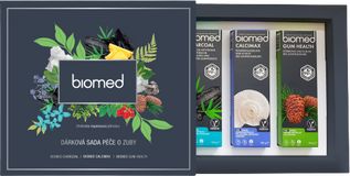 Biomed Dárková sada Charcoal, Calcimax, Gum Health 3 x 100 ml