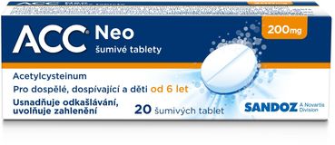 ACC ® NEO 200 mg šumivé 20 tablet 20 šumivých tablet