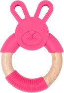 Bo Jungle Kousátko B-Teether Animal Wood Pink Rabbit