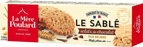 La Mére Poulard Tradition Chocolate chip butter biscuits, papír 125 g