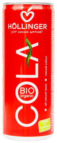 Hollinger Cola plech BIO 250 ml