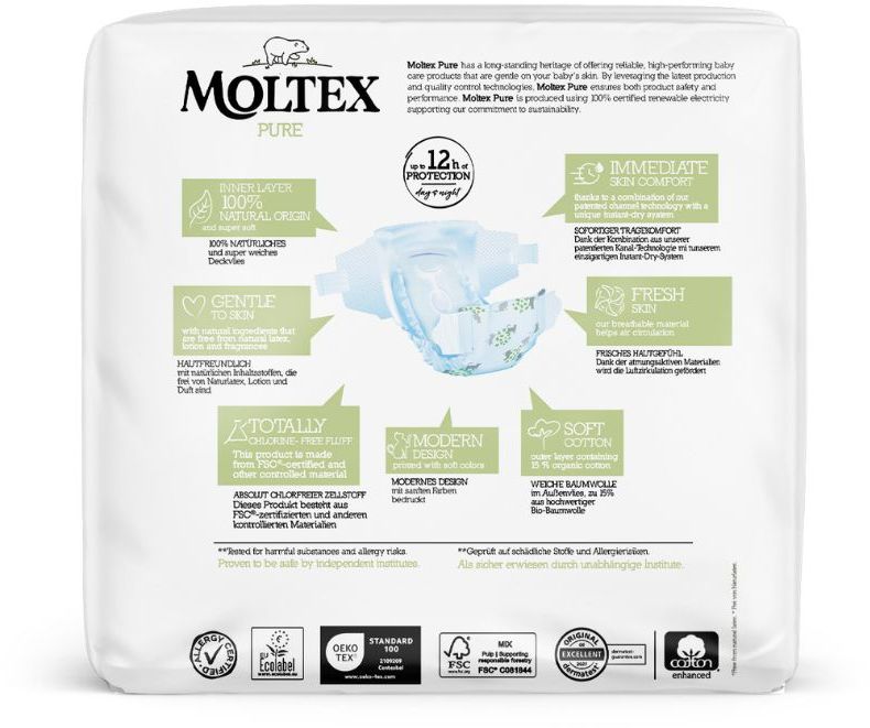 Moltex Plenky Pure Maxi 7-14 kg - ekonomické balení 6 x 29 ks