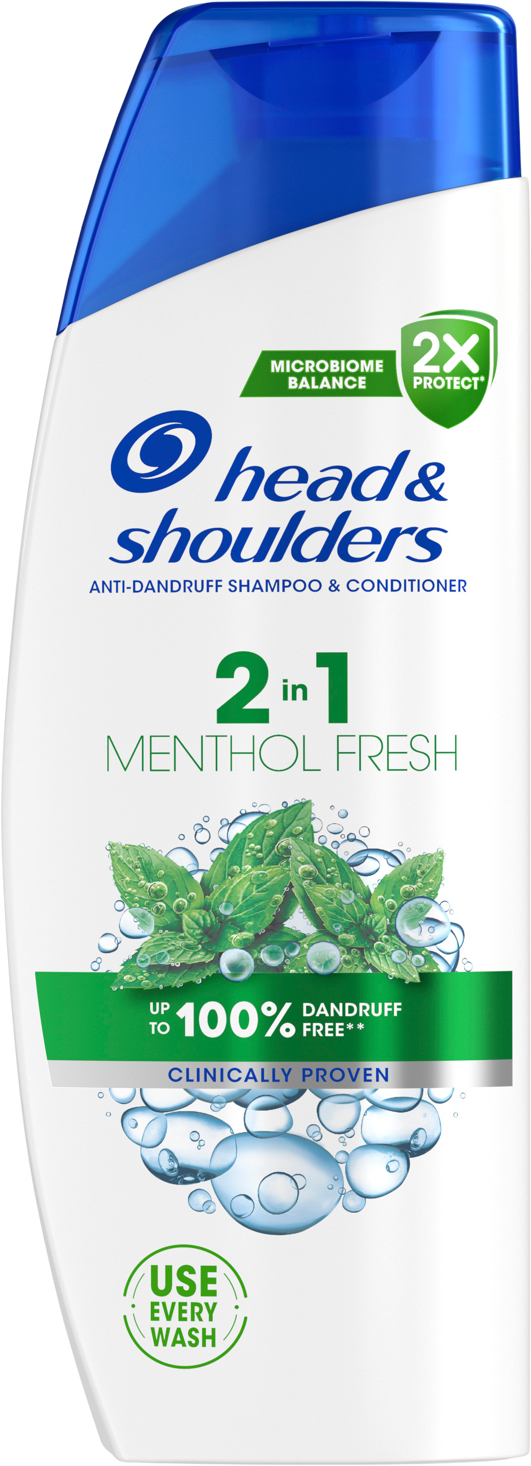 Head & Shoulders Menthol Fresh 2v1, Šampon s kondicionérem proti lupům 330 ml