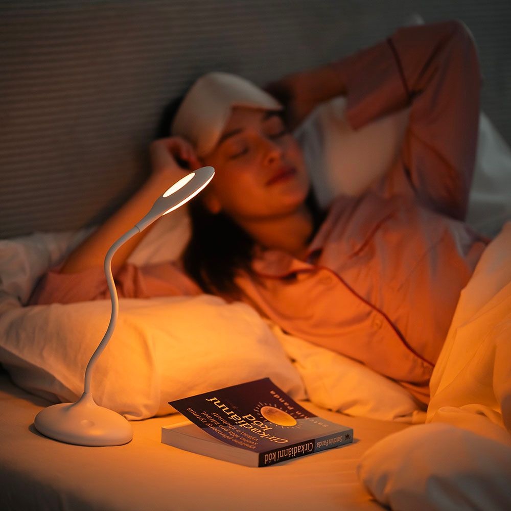 Lunesto LED Lampička na čtení bez modré složky bílá