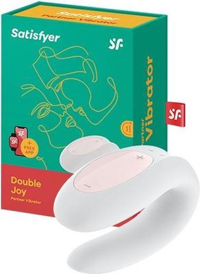 Satisfyer Párový vibrátor Double Joy bílý