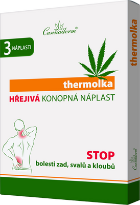 Cannaderm thermolka hřejivá náplast 3 ks