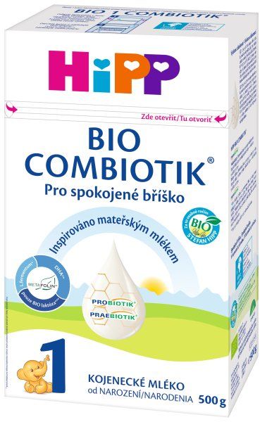 HiPP 1 BIO Combiotik od narození Počáteční mléčná kojenecká výživa 500 g