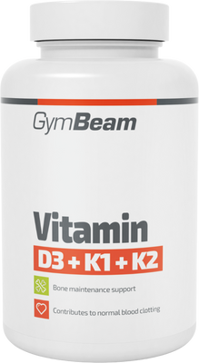 GymBeam Vitamin D3+K1+K2 60 kapslí