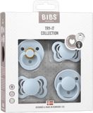 BIBS Kolekce dudlíků TRY IT, Baby Blue 4 ks