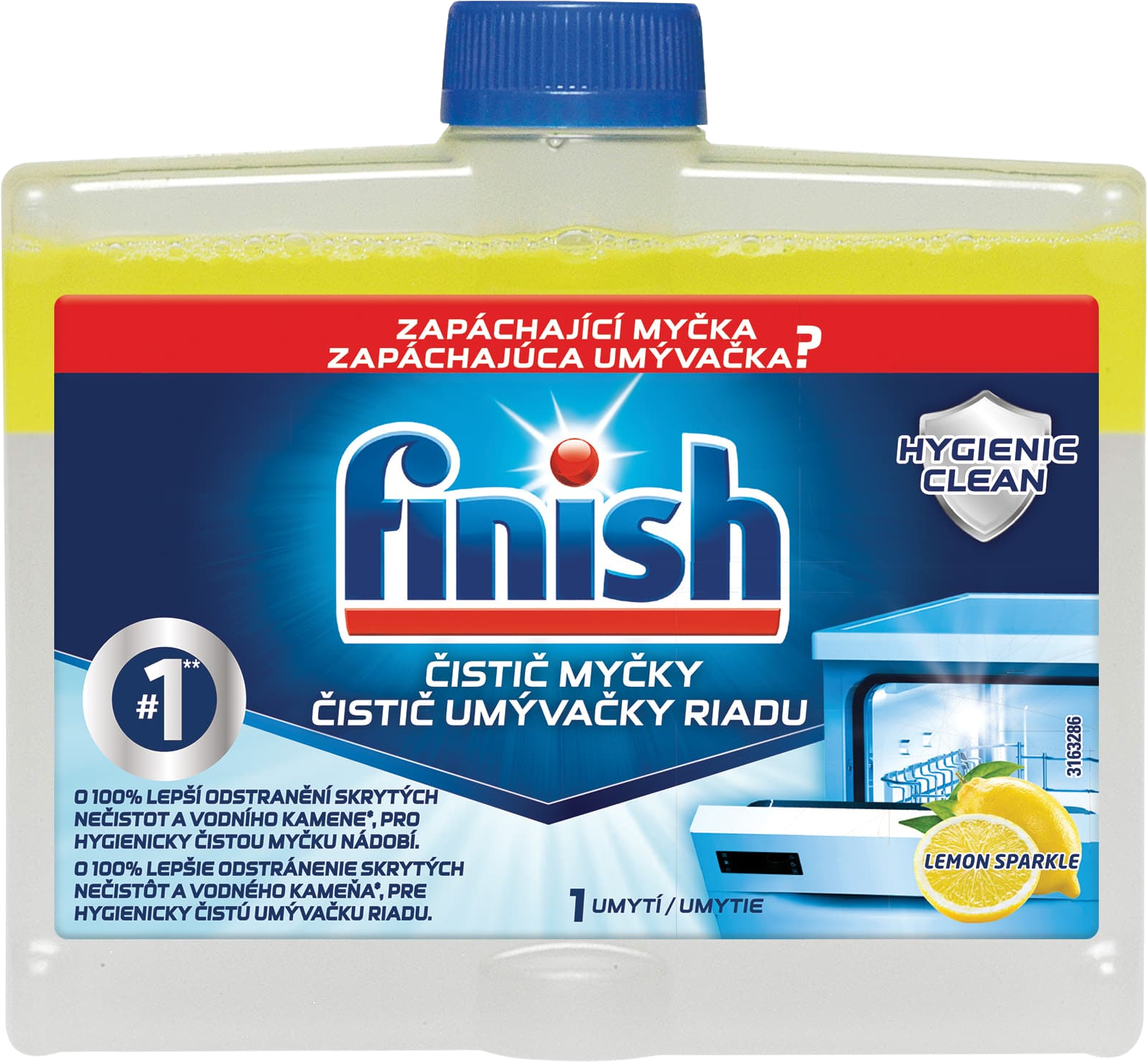 Finish Čistič myčky Lemon Sparkle 250 ml