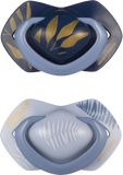 Canpol babies Dudlík silikonový symetrický Light touch GOLD 18m+ modrý 2 ks
