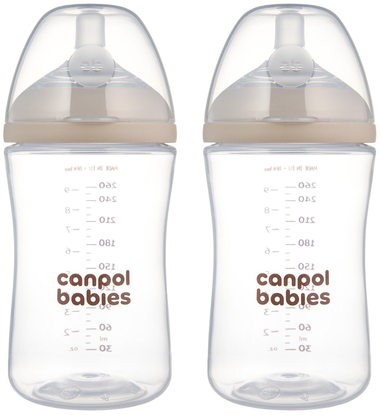 Canpol babies Set lahví Natural Shape 2 x 260 ml