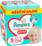 Pampers Premium Care Pants Plenkové kalhotky vel. 5, 12-17 kg, 102 ks