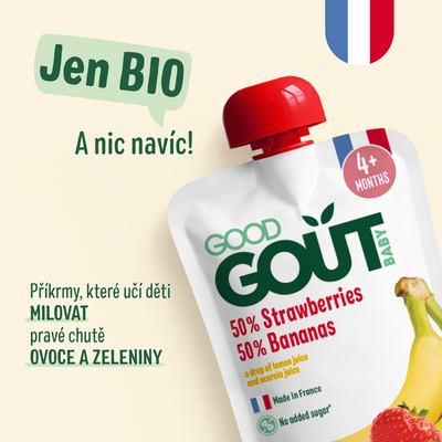 Good Goût BIO Jahoda s banánem 120 g