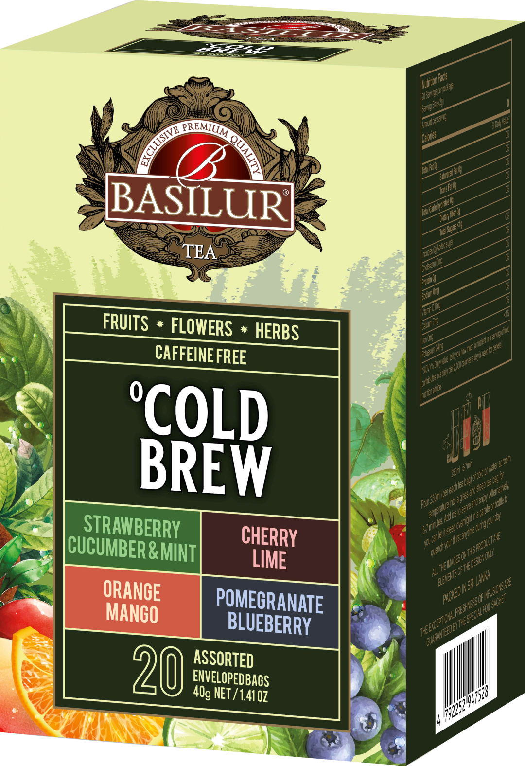 Basilur Cold Brew Assorted přebal 20 x 2 g