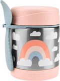 Skip Hop Spark Style Termoska na jídlo se lžičkou/vidličkou Duha, 3r+ 325 ml